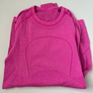 Hot pink Lululemon long sleeve